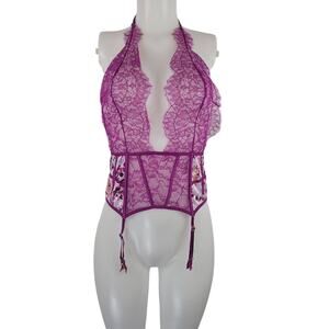 Victoria Secret Stunning Sexy Date Night Statement Piece Pink Lingerie S